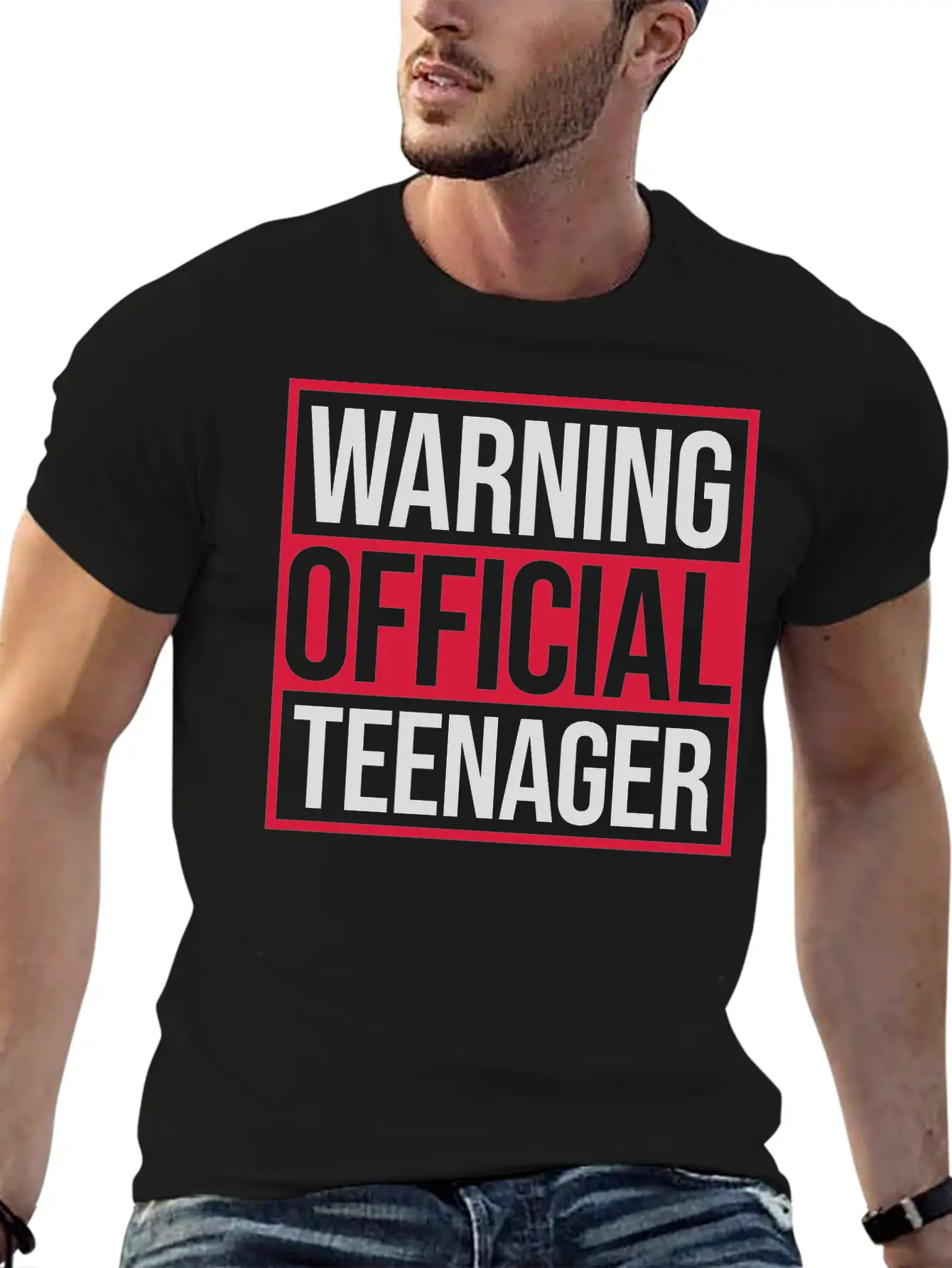 Warning Official Teenager Quote Modern Fit Casual T-Shirt – Clean And Versatile Design