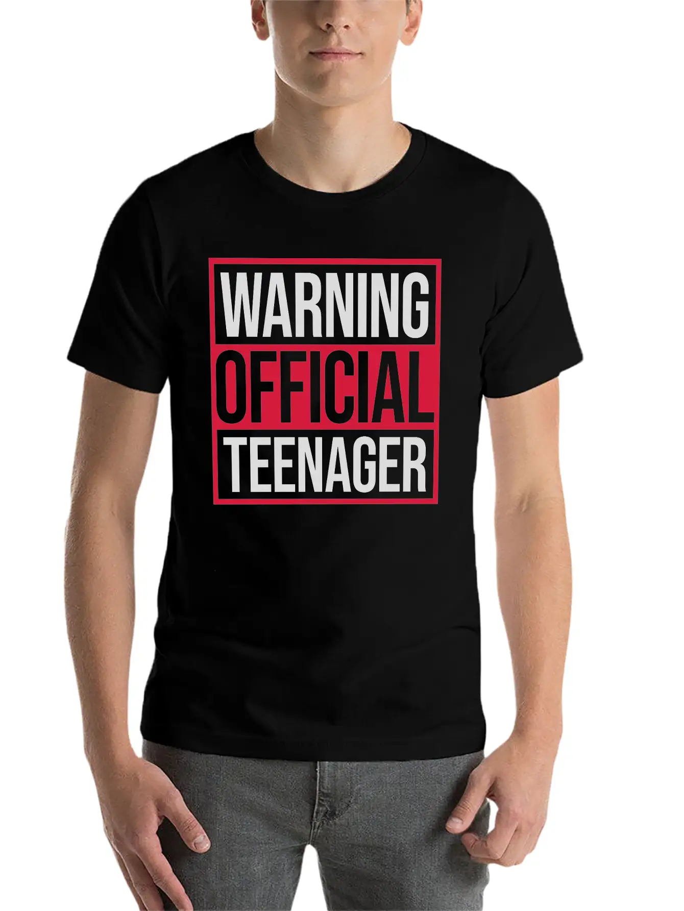 Warning Official Teenager Quote Modern Fit Casual T-Shirt – Clean And Versatile Design
