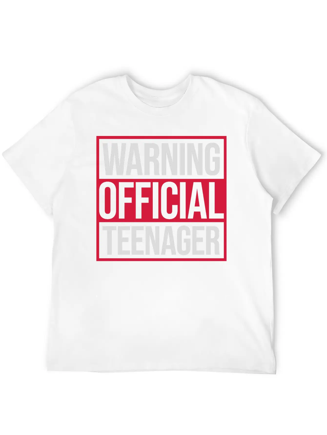 Warning Official Teenager Quote Modern Fit Casual T-Shirt – Clean And Versatile Design