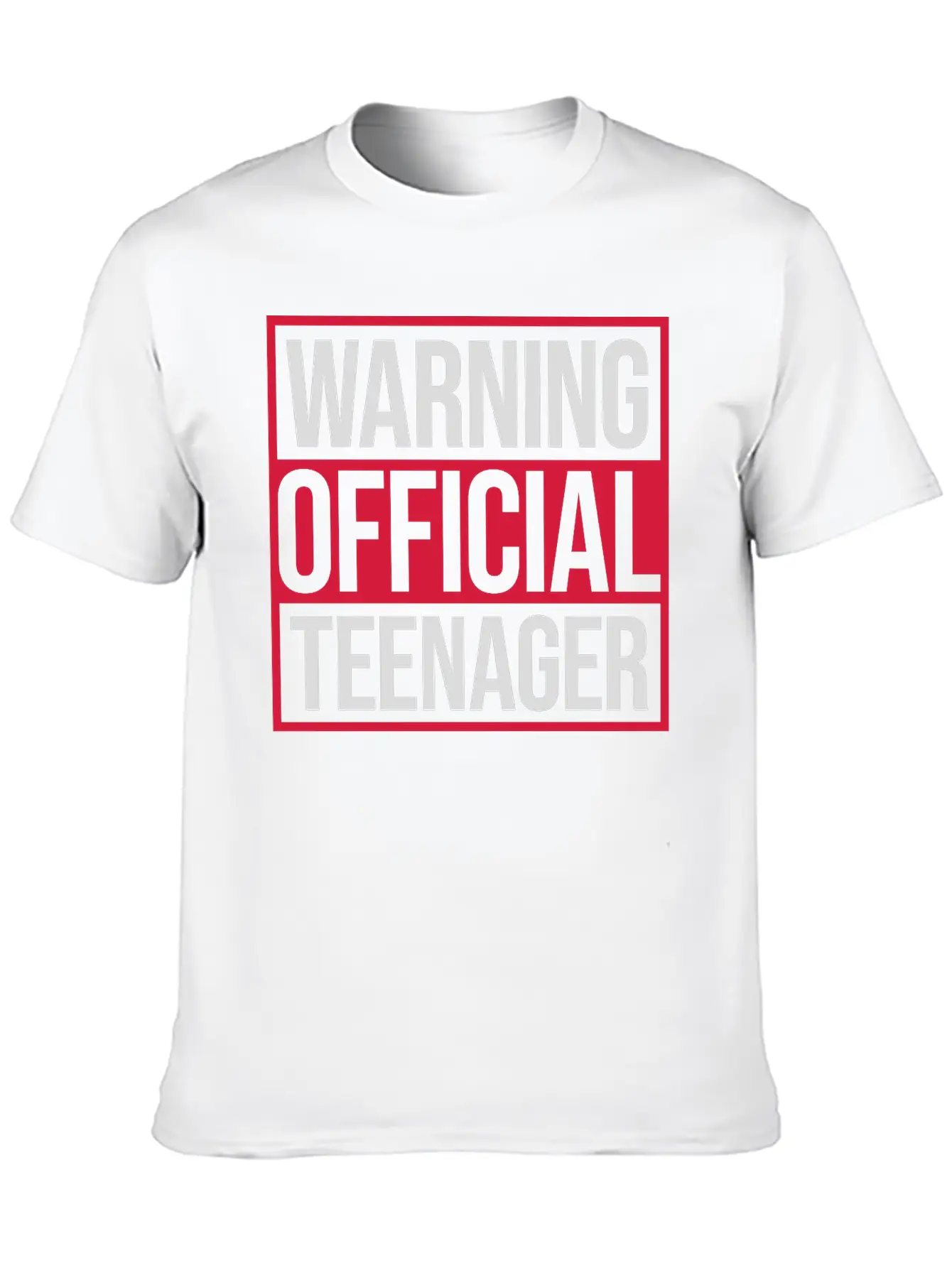 Warning Official Teenager Quote Modern Fit Casual T-Shirt – Clean And Versatile Design