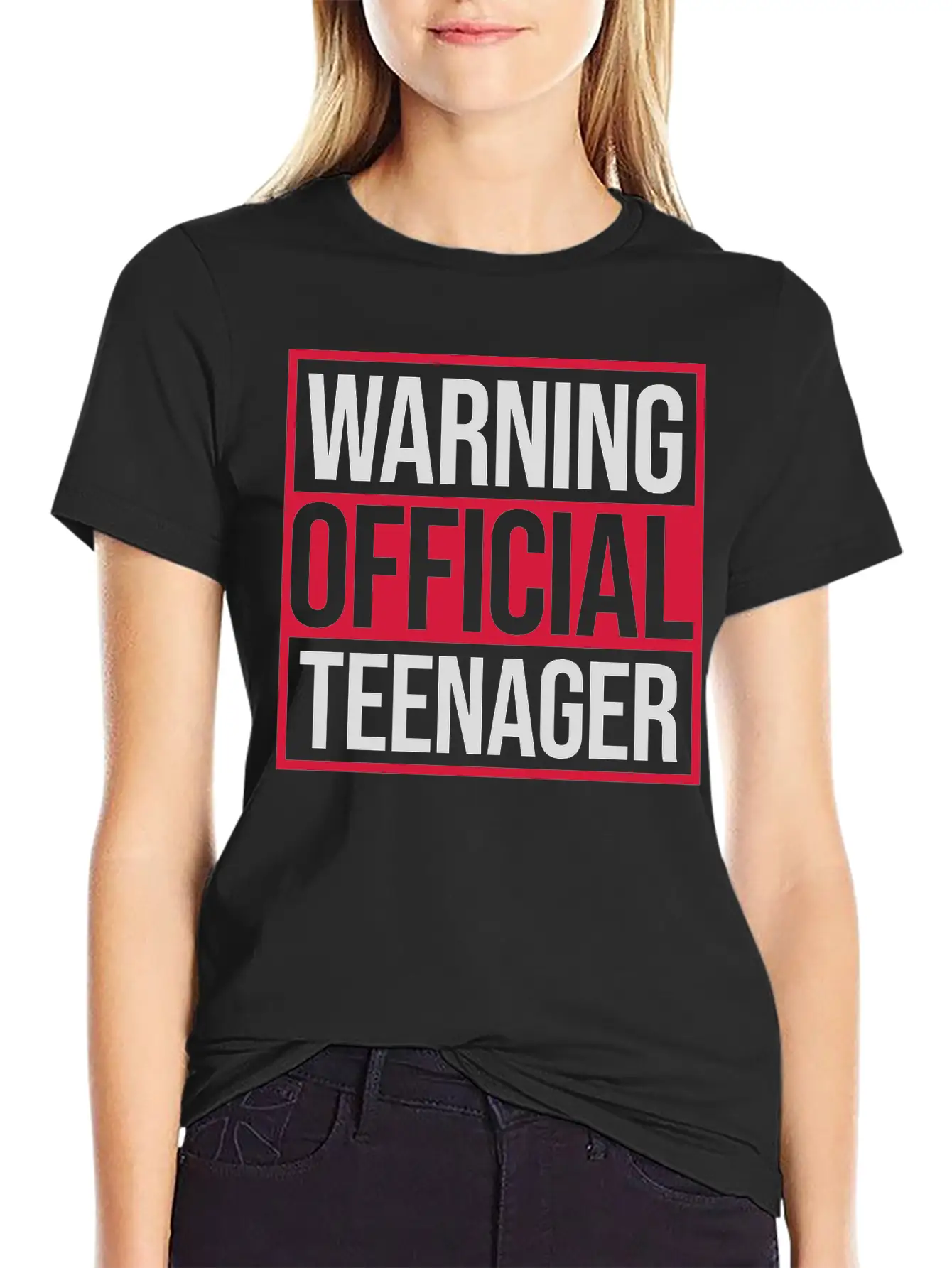 Warning Official Teenager Quote Modern Fit Casual T-Shirt – Clean And Versatile Design