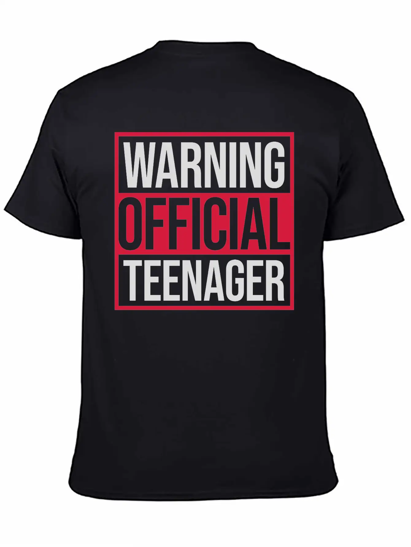 Warning Official Teenager Quote Modern Fit Casual T-Shirt – Clean And Versatile Design