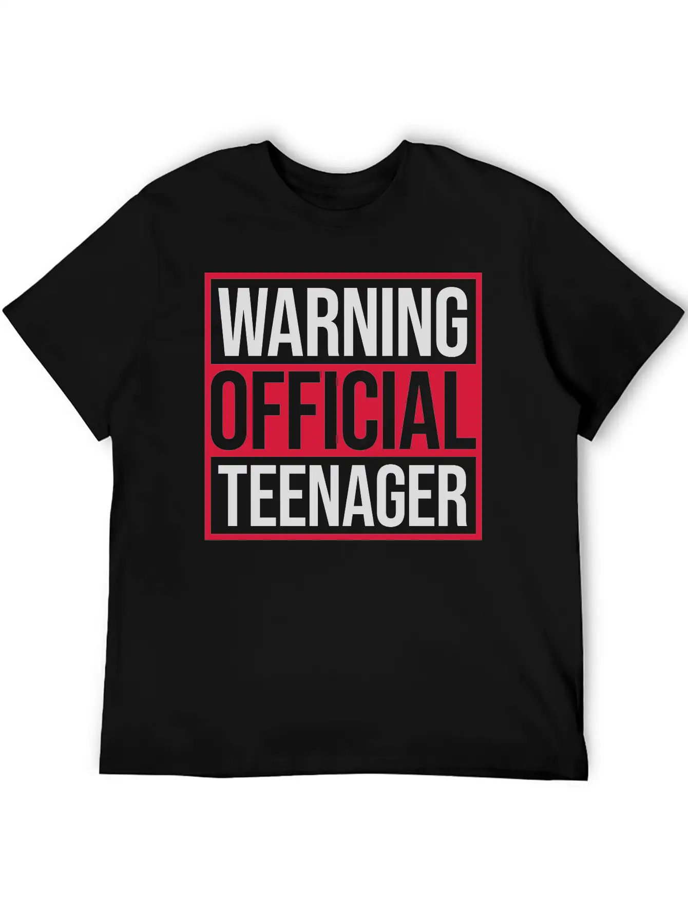 Warning Official Teenager Quote Modern Fit Casual T-Shirt – Clean And Versatile Design