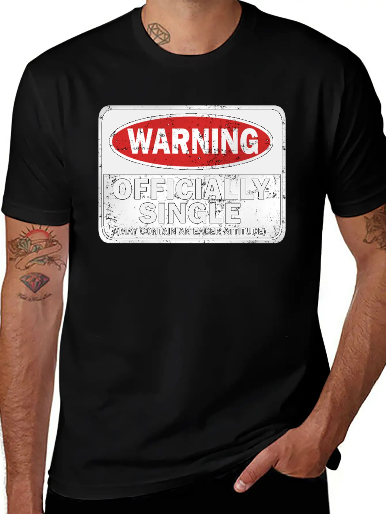 Warning Officially Single May Contain An Eager Soft Cotton Short Sleeve Tee – Unisex Wardrobe Staple