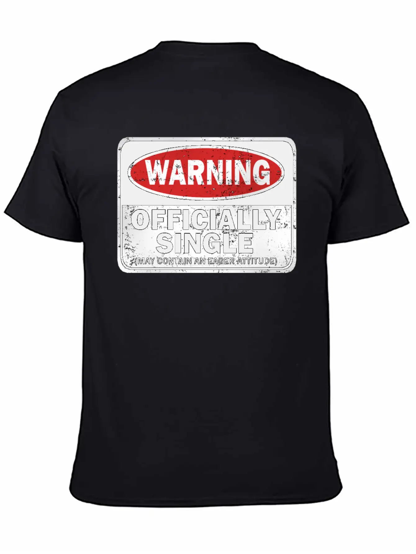 Warning Officially Single May Contain An Eager Soft Cotton Short Sleeve Tee – Unisex Wardrobe Staple