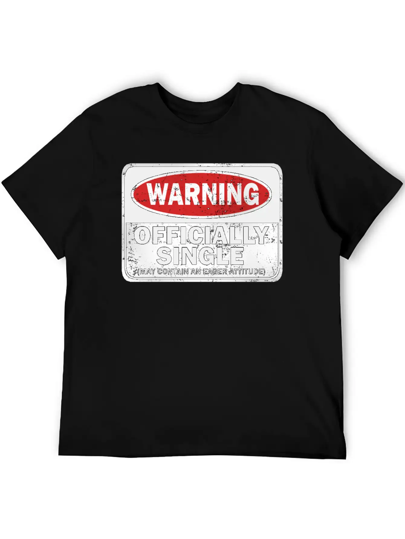 Warning Officially Single May Contain An Eager Soft Cotton Short Sleeve Tee – Unisex Wardrobe Staple