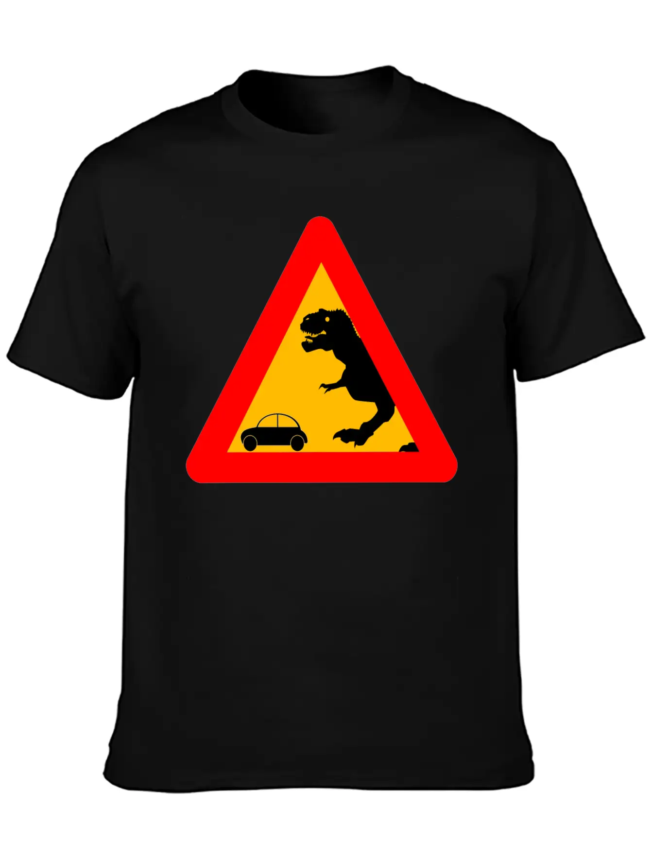 Warning Tyrannosaurus Rex Trex Dinosaurier Lightweight Cotton T-Shirt – Daily Comfort Graphic Shirt