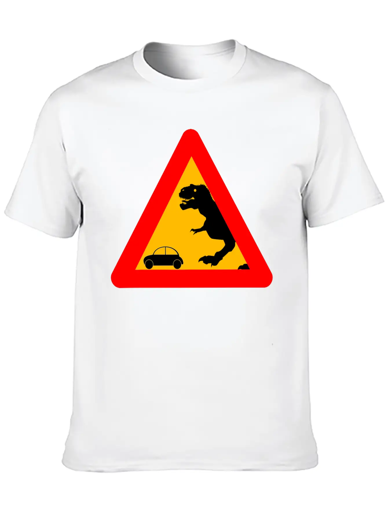 Warning Tyrannosaurus Rex Trex Dinosaurier Lightweight Cotton T-Shirt – Daily Comfort Graphic Shirt