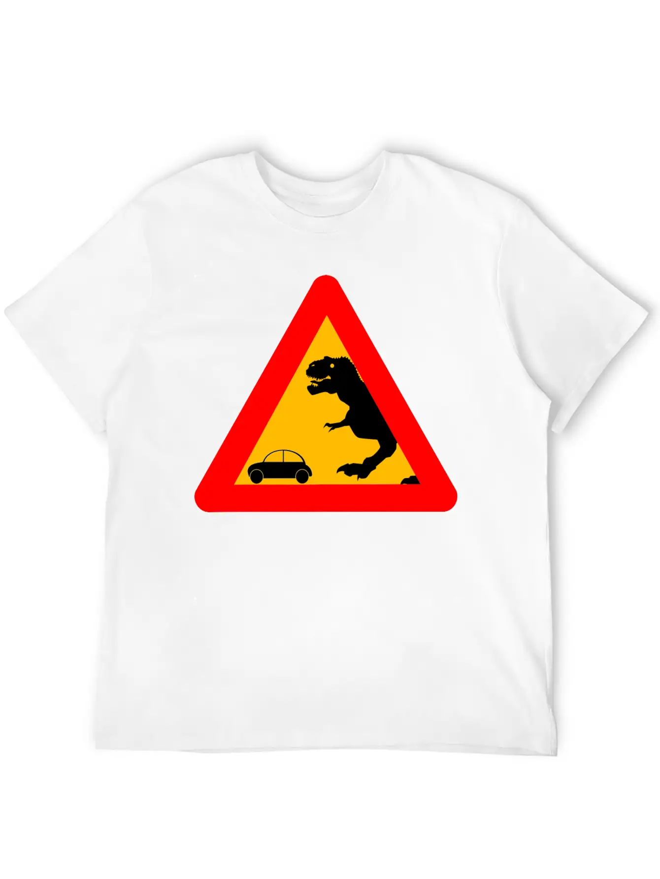 Warning Tyrannosaurus Rex Trex Dinosaurier Lightweight Cotton T-Shirt – Daily Comfort Graphic Shirt