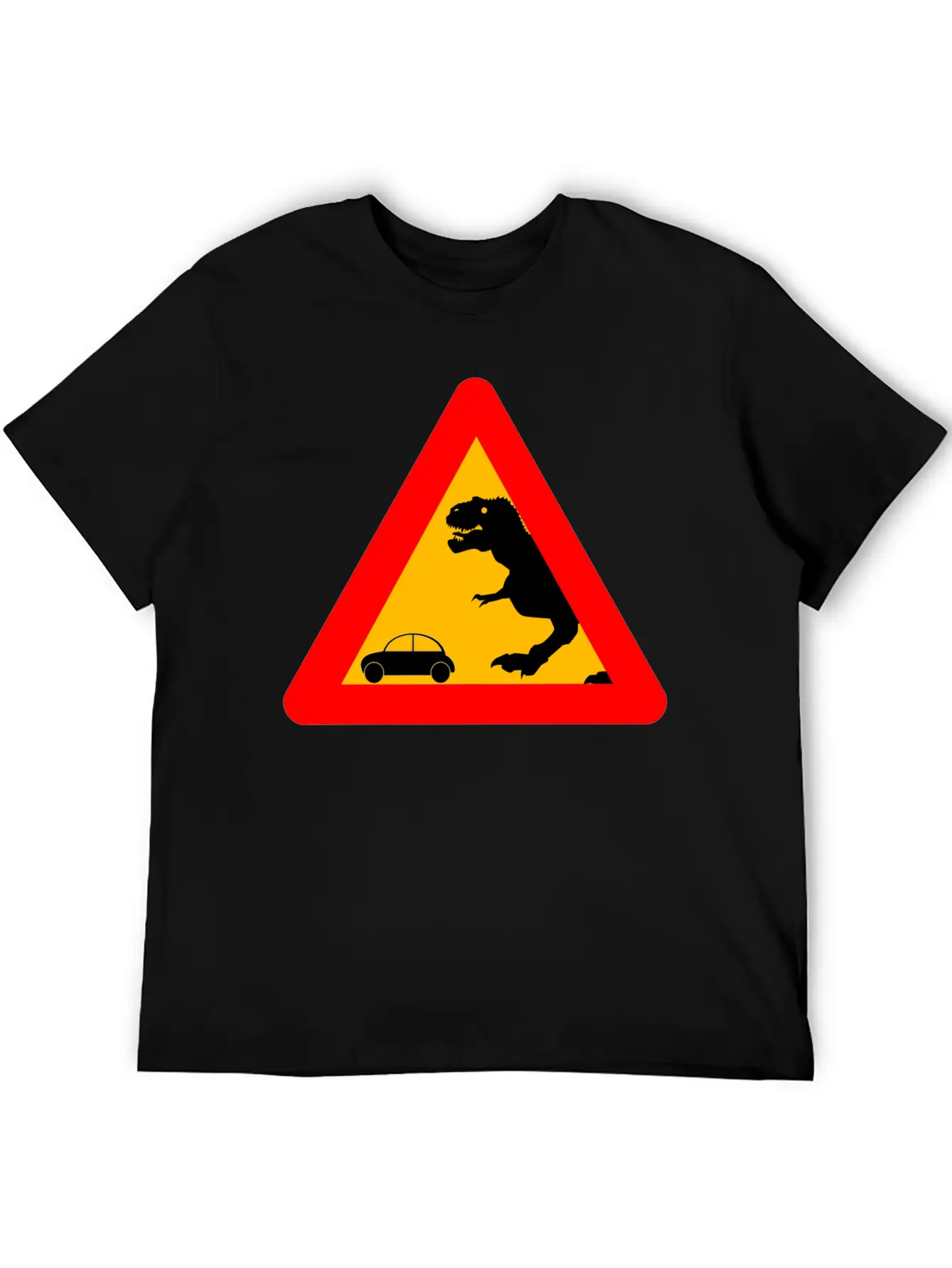 Warning Tyrannosaurus Rex Trex Dinosaurier Lightweight Cotton T-Shirt – Daily Comfort Graphic Shirt