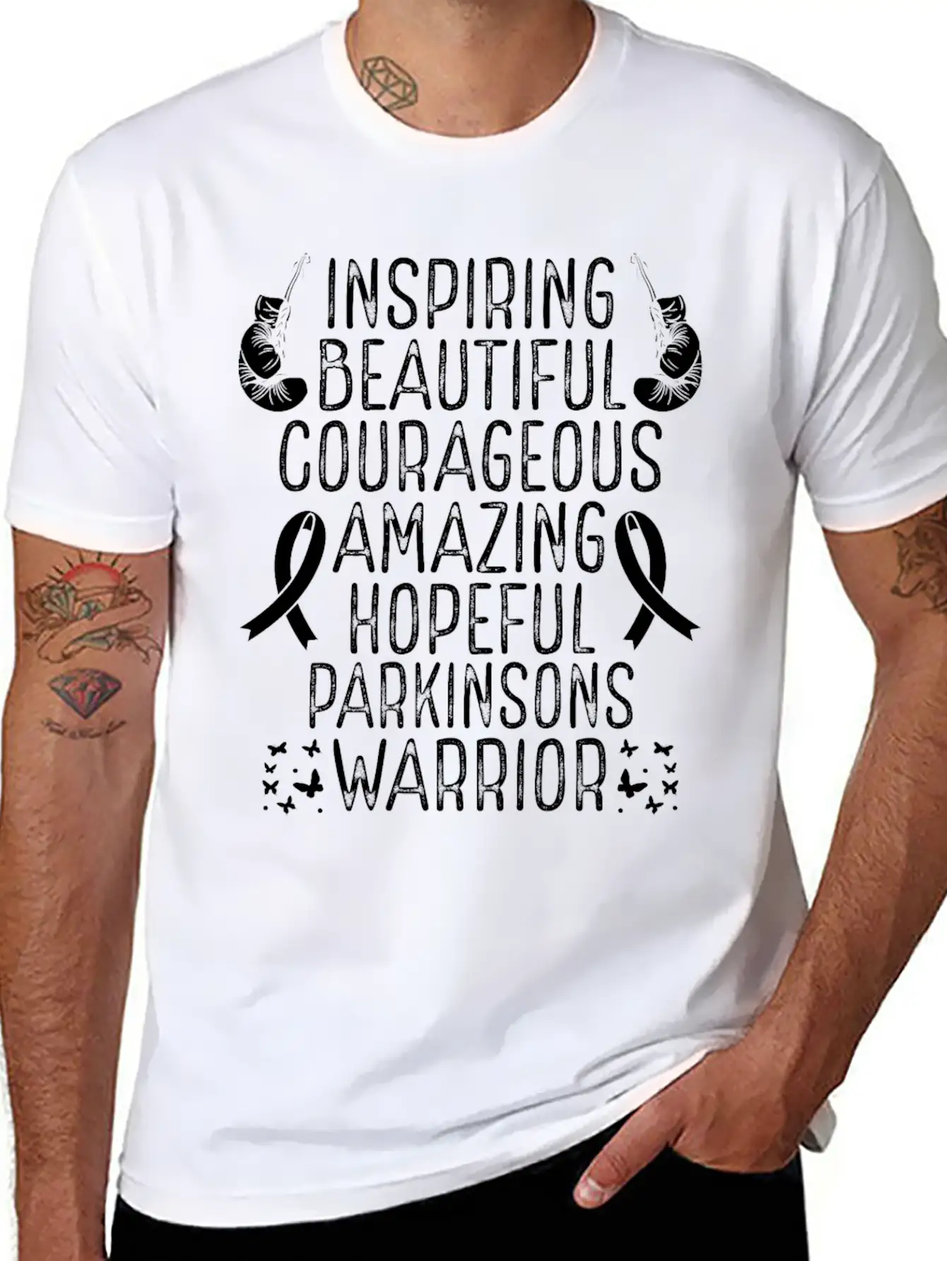 Warrior Disease Fighter Parkinsons Awareness Soft Cotton Short Sleeve Tee – Unisex Wardrobe Staple