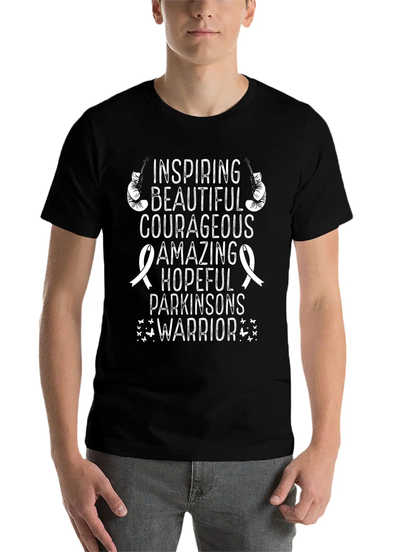 Warrior Disease Fighter Parkinsons Awareness Soft Cotton Short Sleeve Tee – Unisex Wardrobe Staple