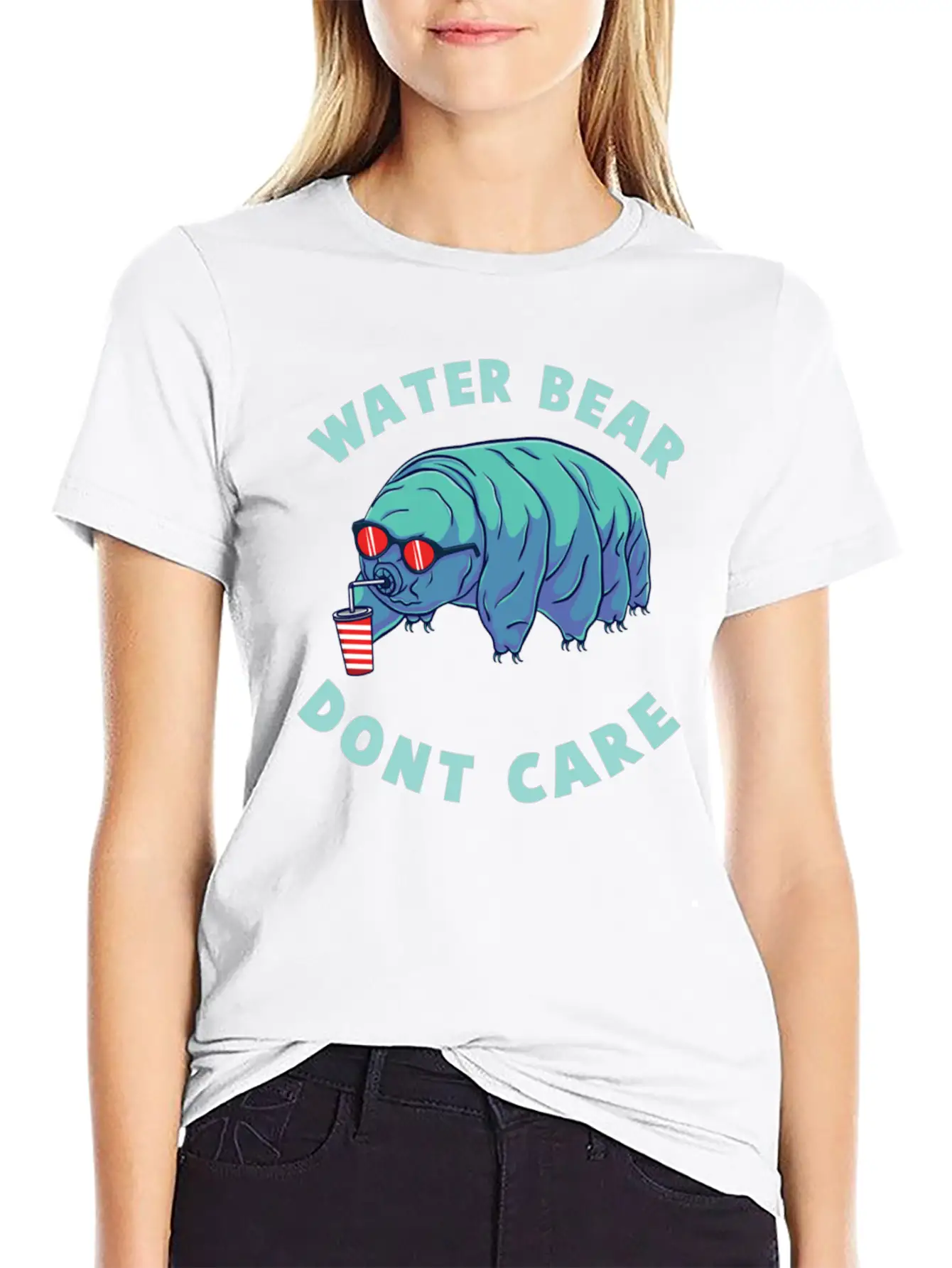 Water Bear Don T Care For Tardigrade Lover Comfortable Minimalist Graphic Tee – Summer Style Essential