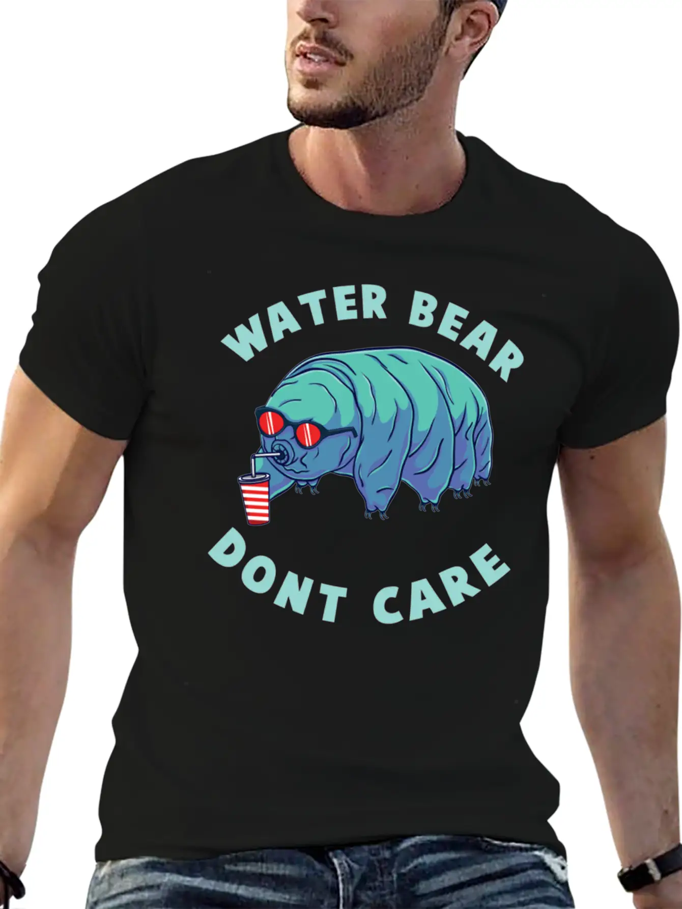 Water Bear Don T Care For Tardigrade Lover Comfortable Minimalist Graphic Tee – Summer Style Essential