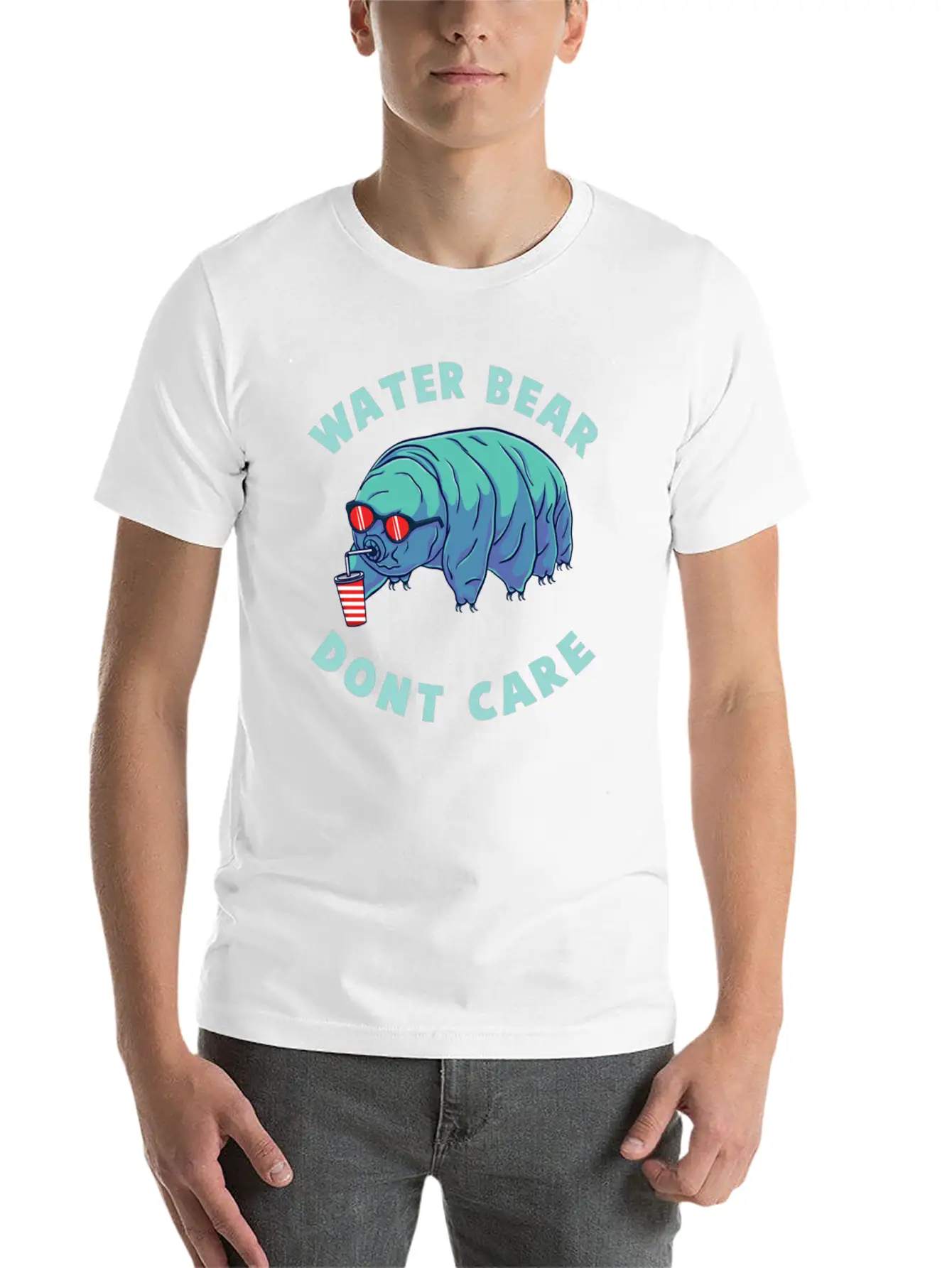 Water Bear Don T Care For Tardigrade Lover Comfortable Minimalist Graphic Tee – Summer Style Essential