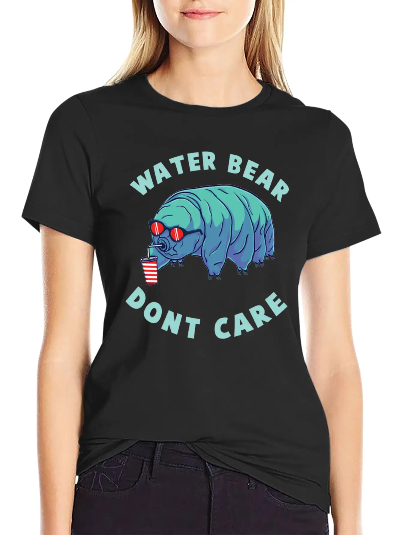 Water Bear Don T Care For Tardigrade Lover Comfortable Minimalist Graphic Tee – Summer Style Essential