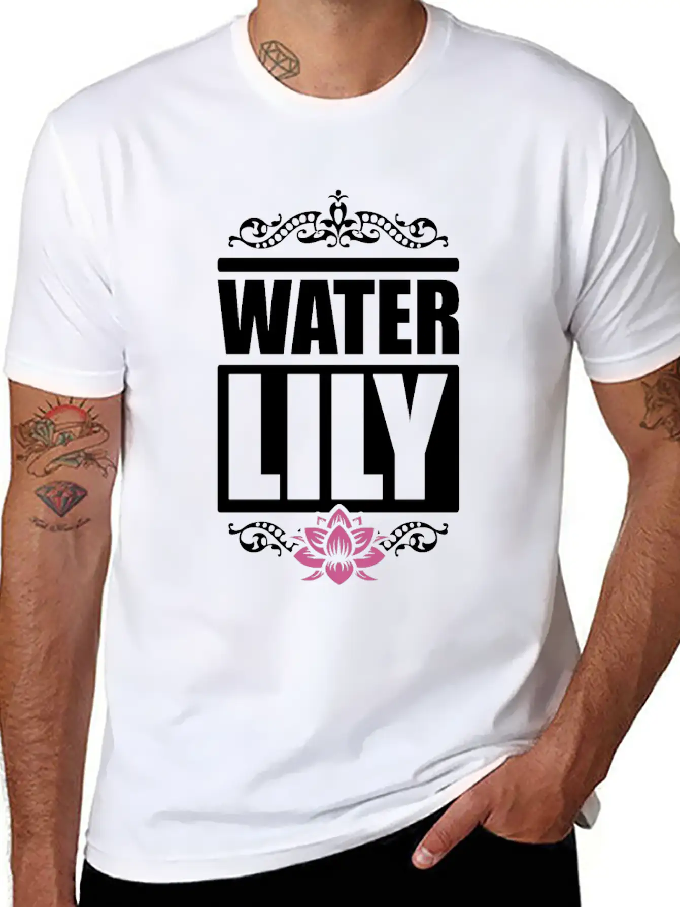 Water Lily Beautiful Flower Summer Girl Essential Cotton Tee For Daily Outfits – Unisex Style