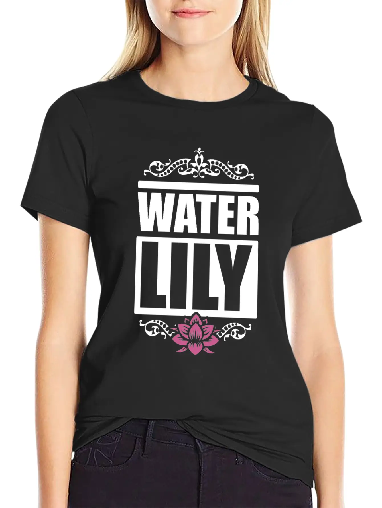 Water Lily Beautiful Flower Summer Girl Essential Cotton Tee For Daily Outfits – Unisex Style