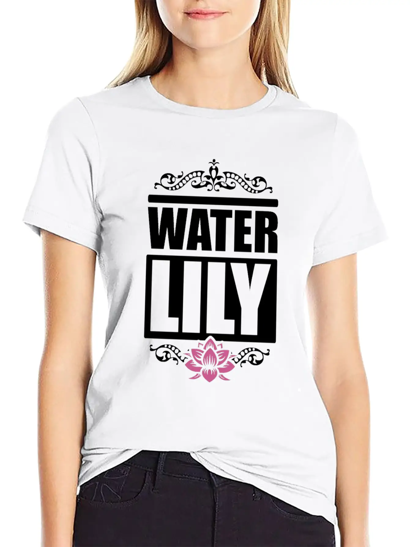 Water Lily Beautiful Flower Summer Girl Essential Cotton Tee For Daily Outfits – Unisex Style