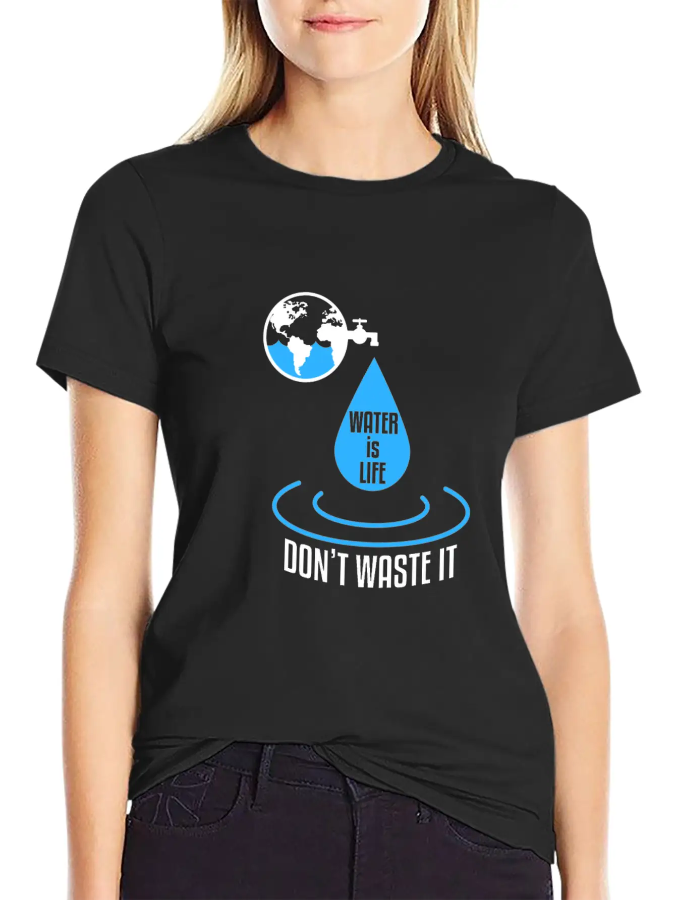 Water Protection Essential Cotton Tee For Daily Outfits – Unisex Style