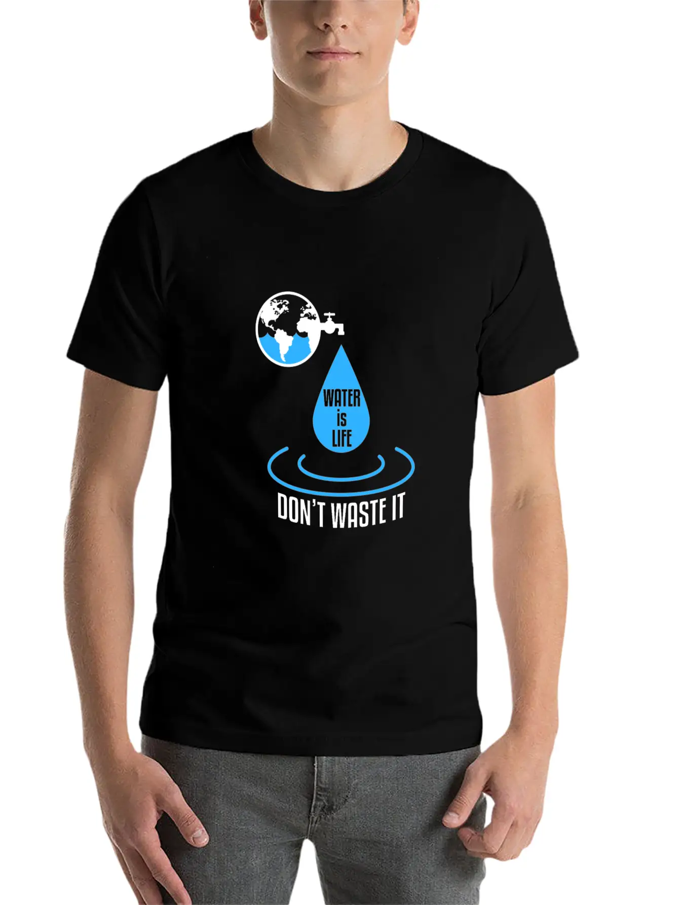 Water Protection Essential Cotton Tee For Daily Outfits – Unisex Style