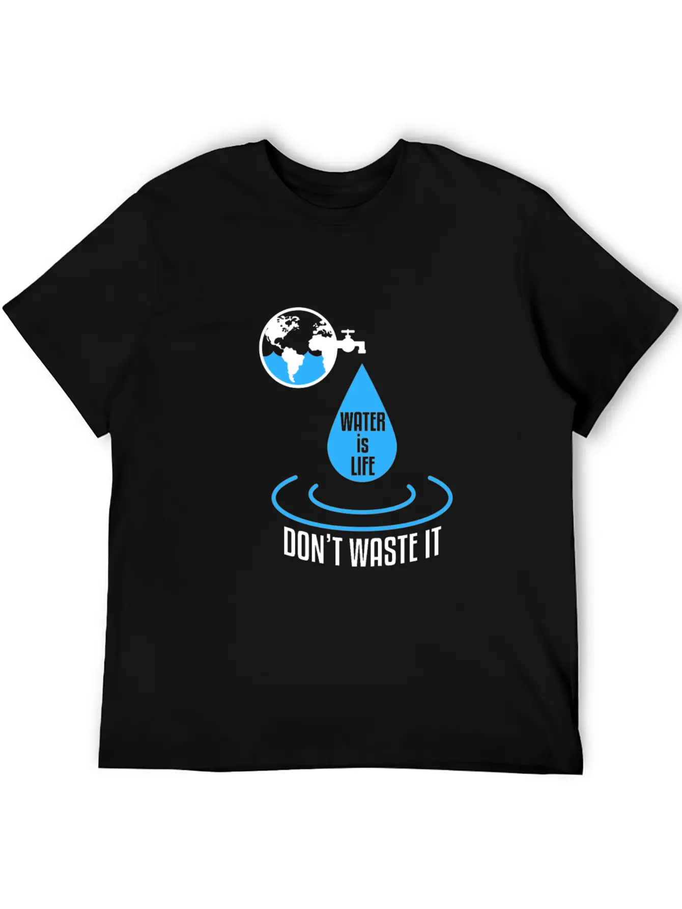 Water Protection Essential Cotton Tee For Daily Outfits – Unisex Style