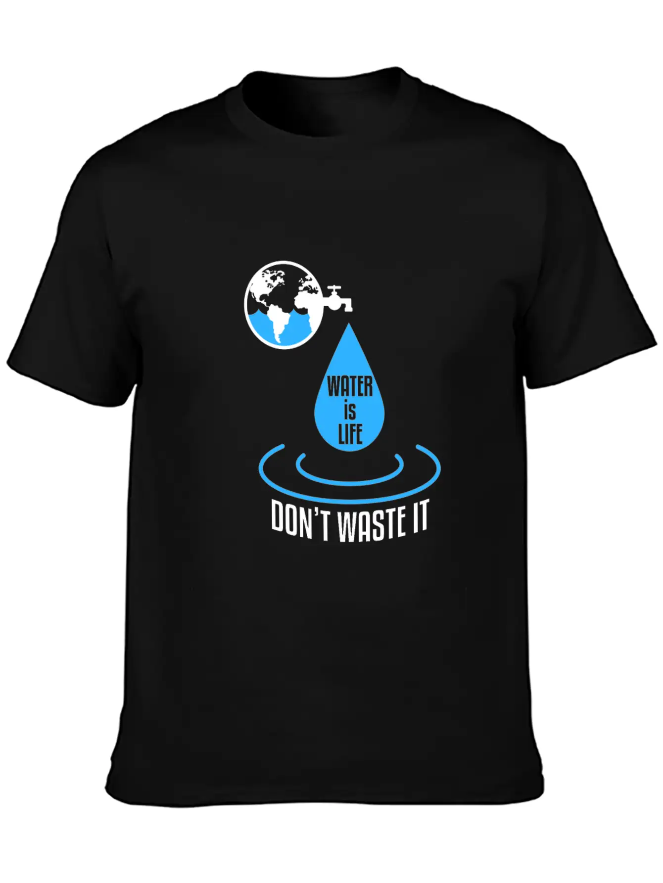 Water Protection Essential Cotton Tee For Daily Outfits – Unisex Style