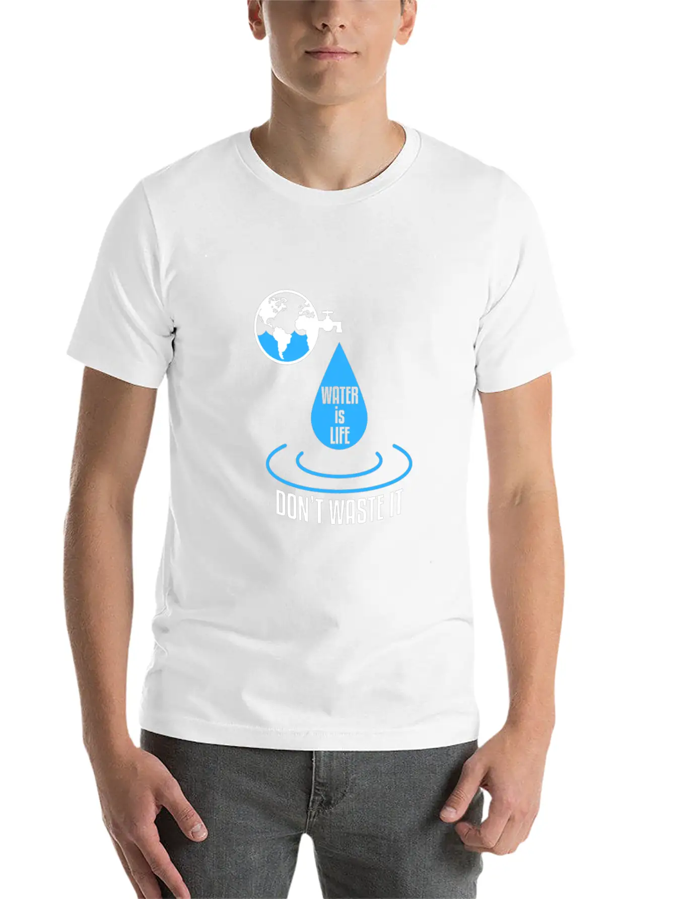 Water Protection Essential Cotton Tee For Daily Outfits – Unisex Style