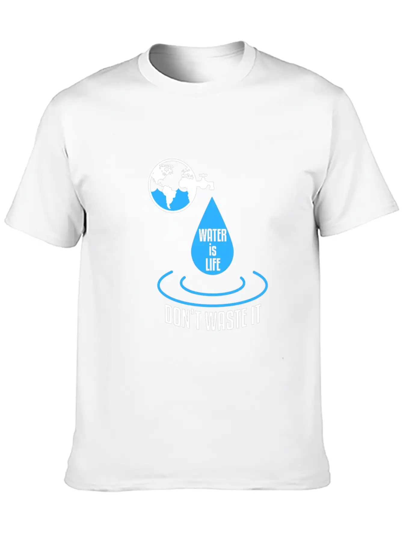 Water Protection Essential Cotton Tee For Daily Outfits – Unisex Style