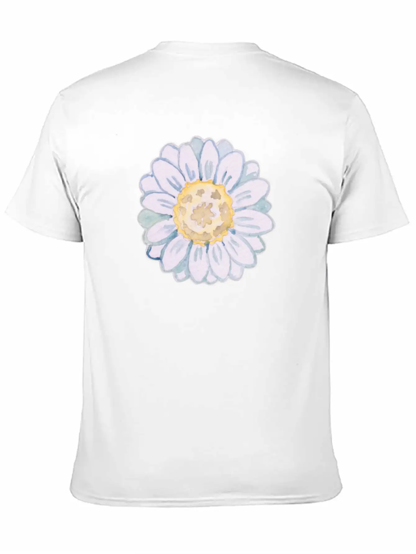 Watercolor Daisy Modern Fit Casual T-Shirt – Clean And Versatile Design