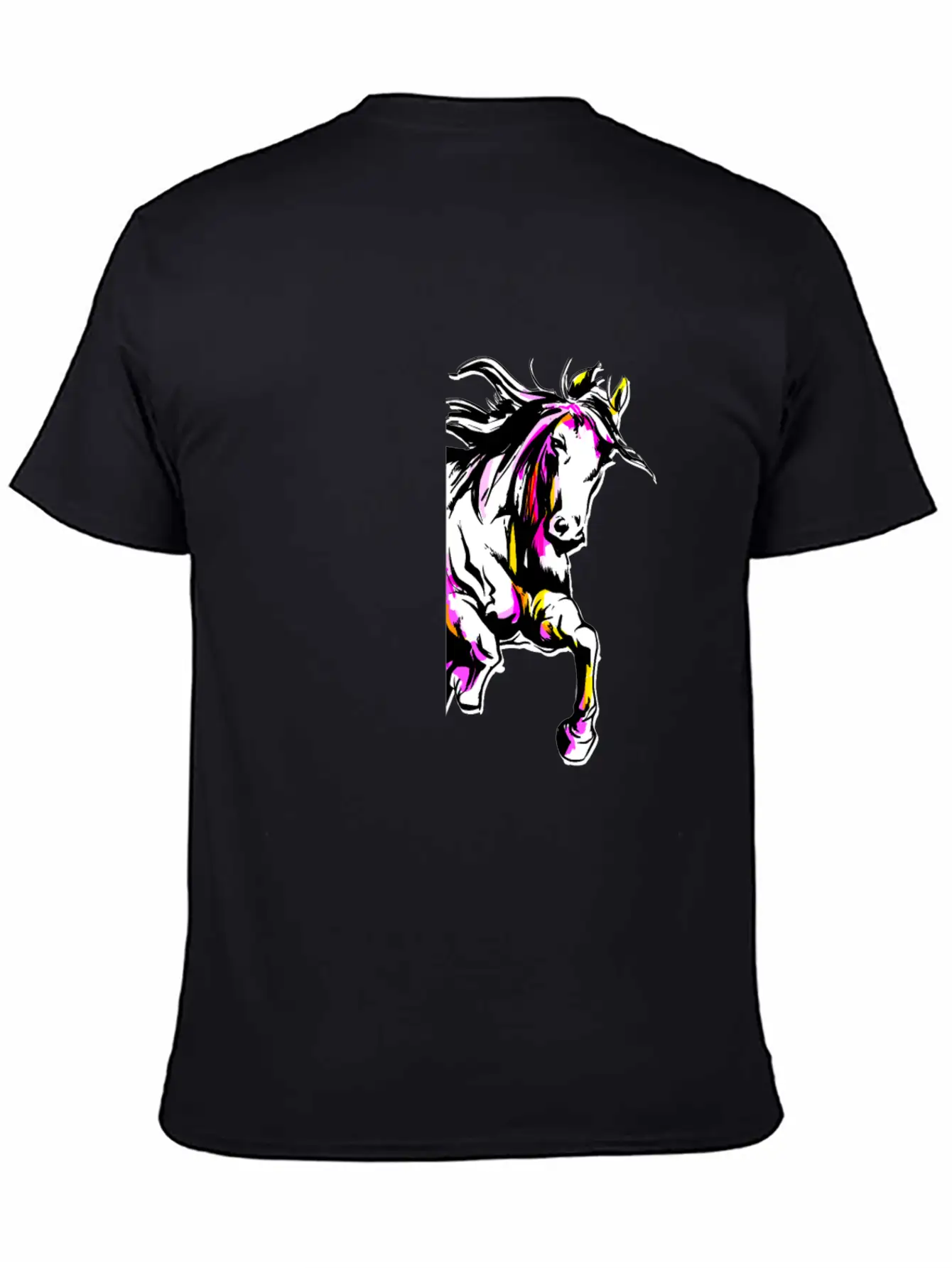 Watercolor Horse Relaxed Everyday Tee – Lightweight And Durable Cotton