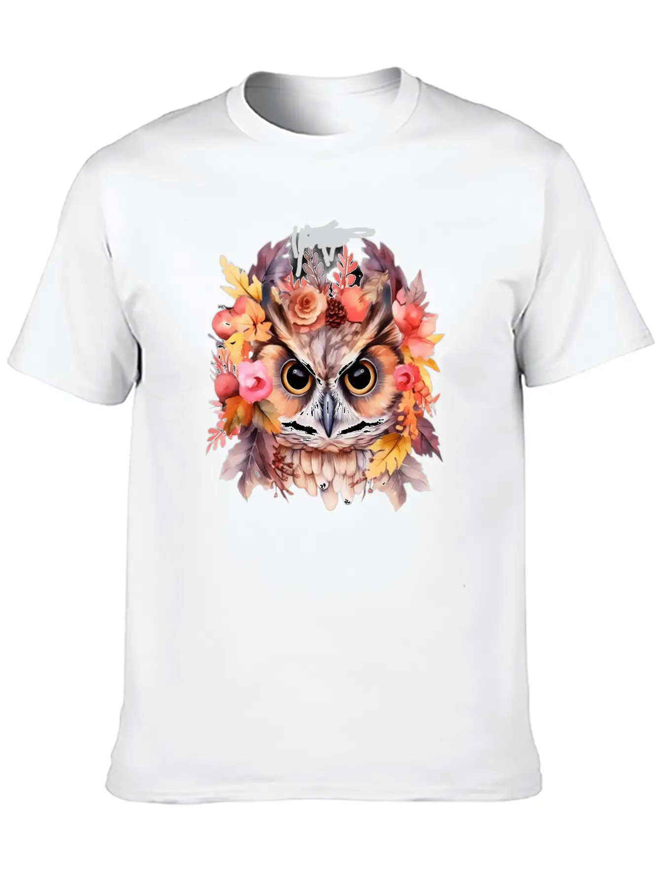 Watercolor Owl Sublimation PNG Owl Digital Soft Cotton Short Sleeve Tee – Unisex Wardrobe Staple