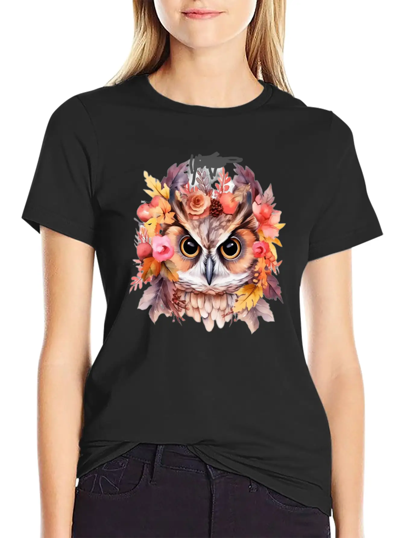 Watercolor Owl Sublimation PNG Owl Digital Soft Cotton Short Sleeve Tee – Unisex Wardrobe Staple