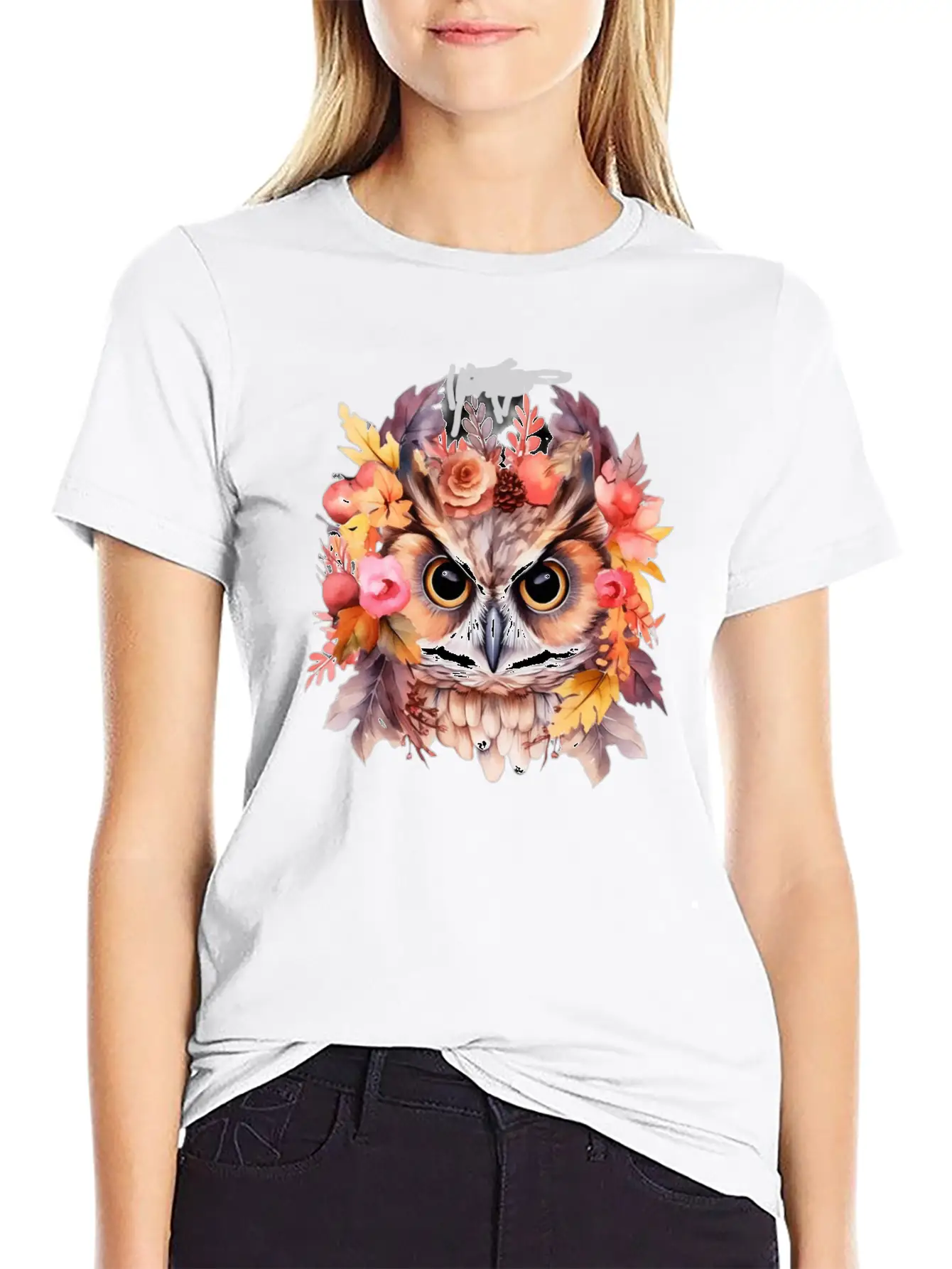 Watercolor Owl Sublimation PNG Owl Digital Soft Cotton Short Sleeve Tee – Unisex Wardrobe Staple