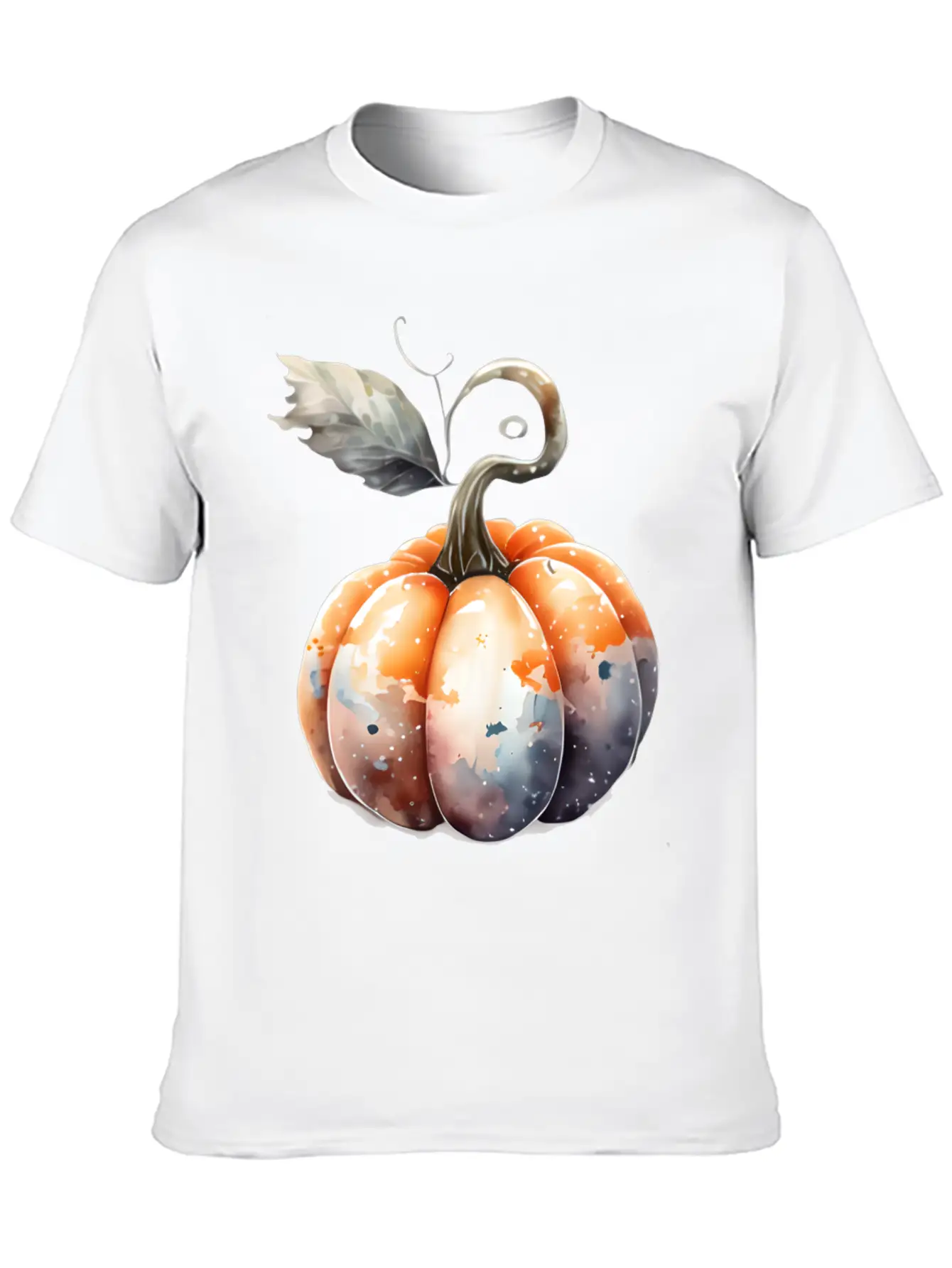 Watercolor Pumpkin Relaxed Everyday Tee – Lightweight And Durable Cotton