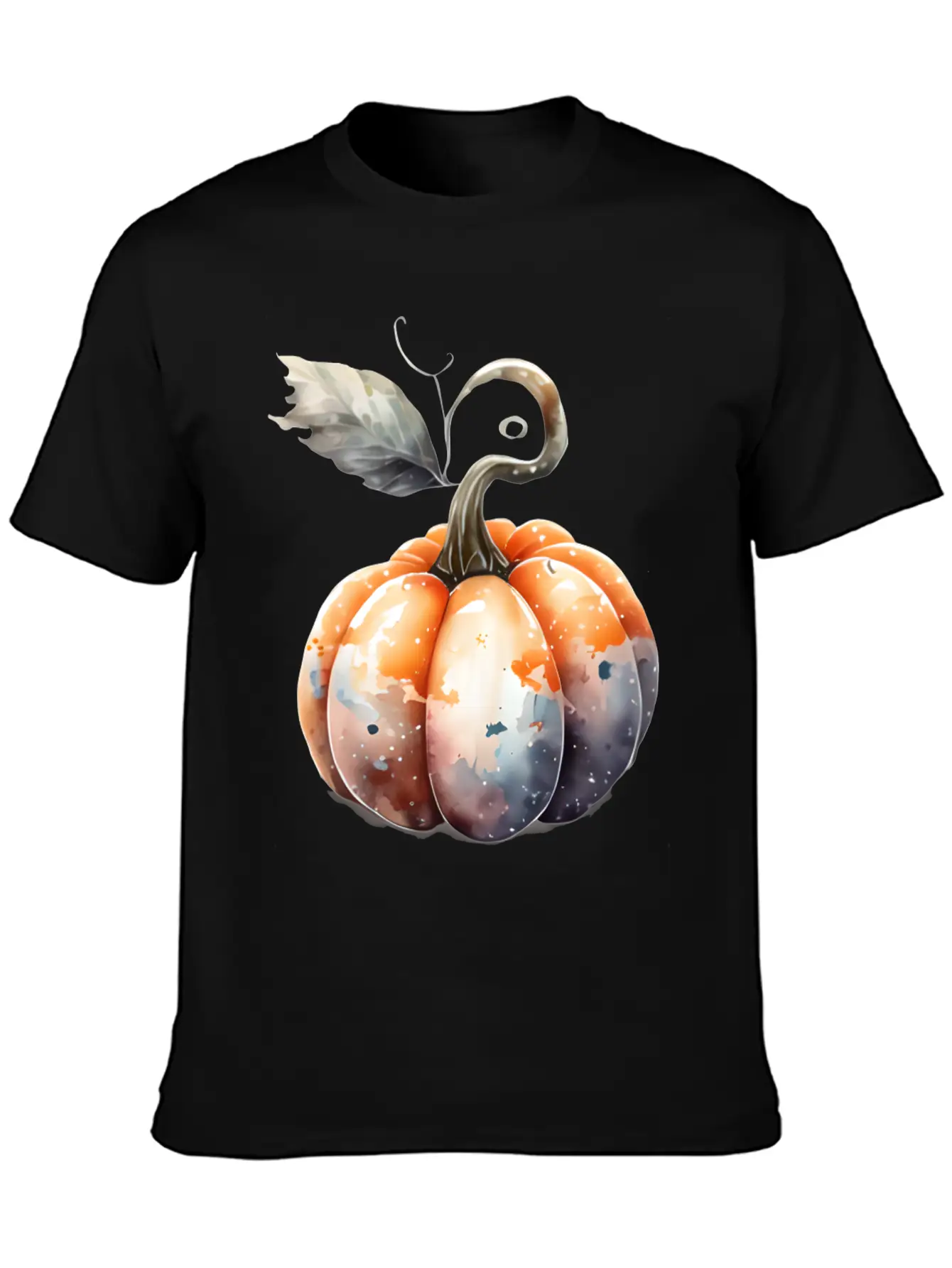 Watercolor Pumpkin Relaxed Everyday Tee – Lightweight And Durable Cotton