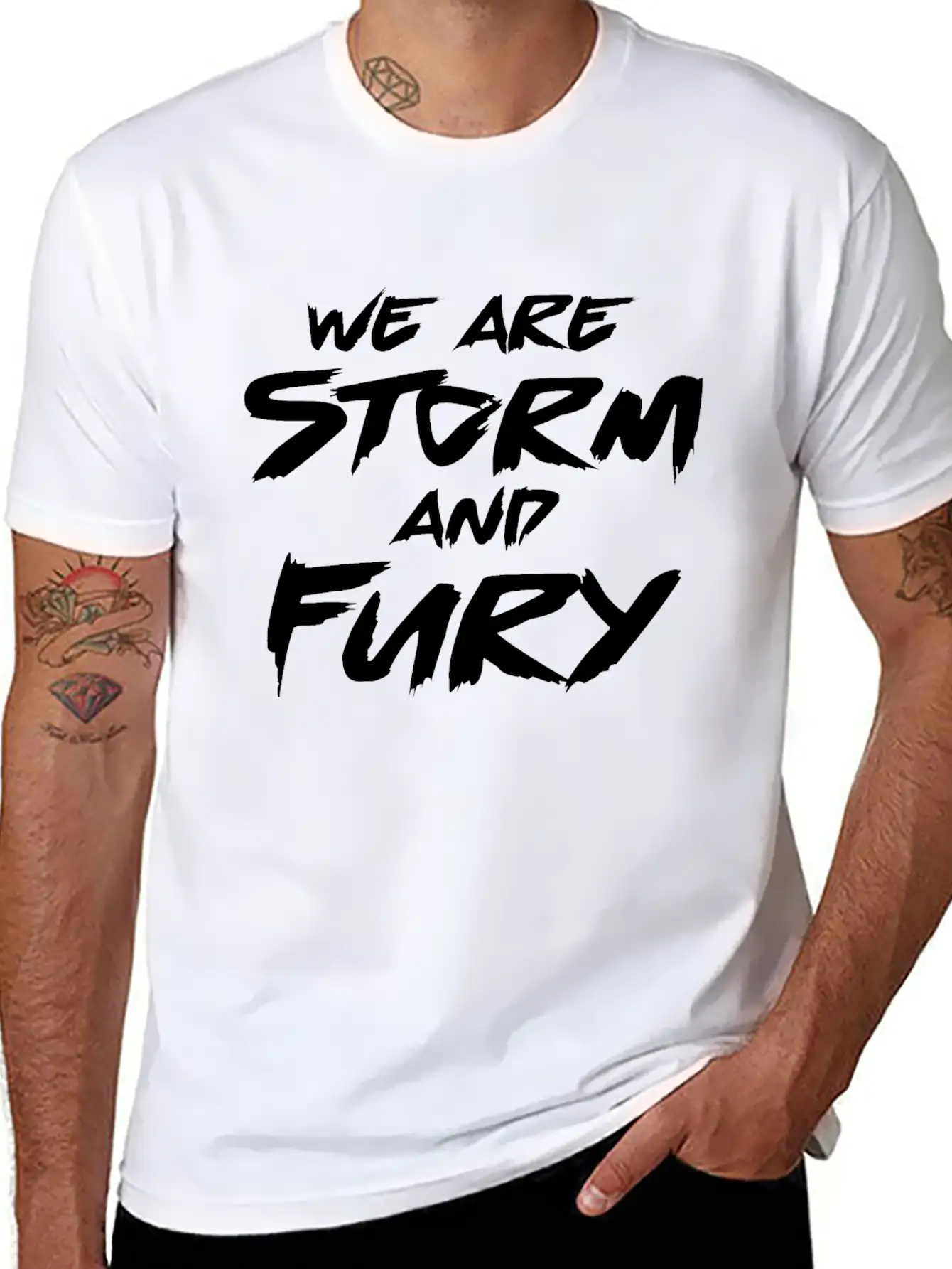 We Are Storm And Fury Inspirational Motivation Modern Fit Casual T-Shirt – Clean And Versatile Design