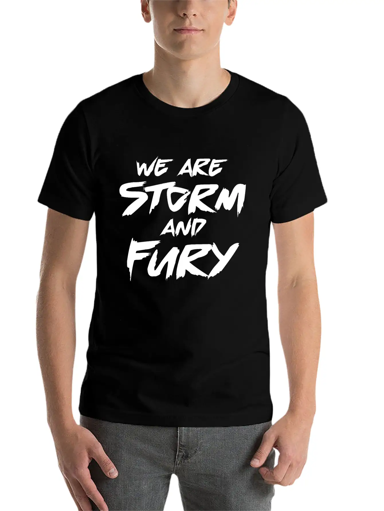 We Are Storm And Fury Inspirational Motivation Modern Fit Casual T-Shirt – Clean And Versatile Design