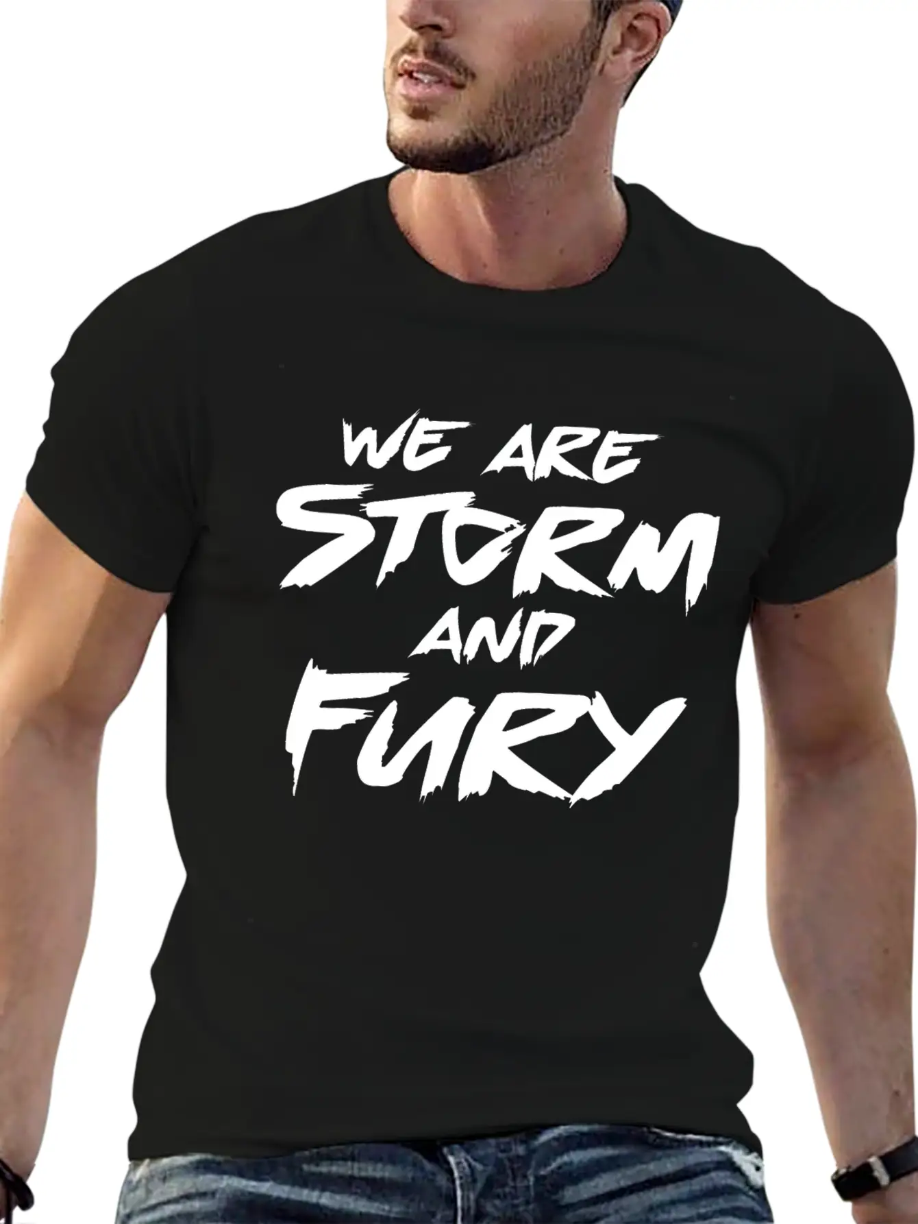We Are Storm And Fury Inspirational Motivation Modern Fit Casual T-Shirt – Clean And Versatile Design