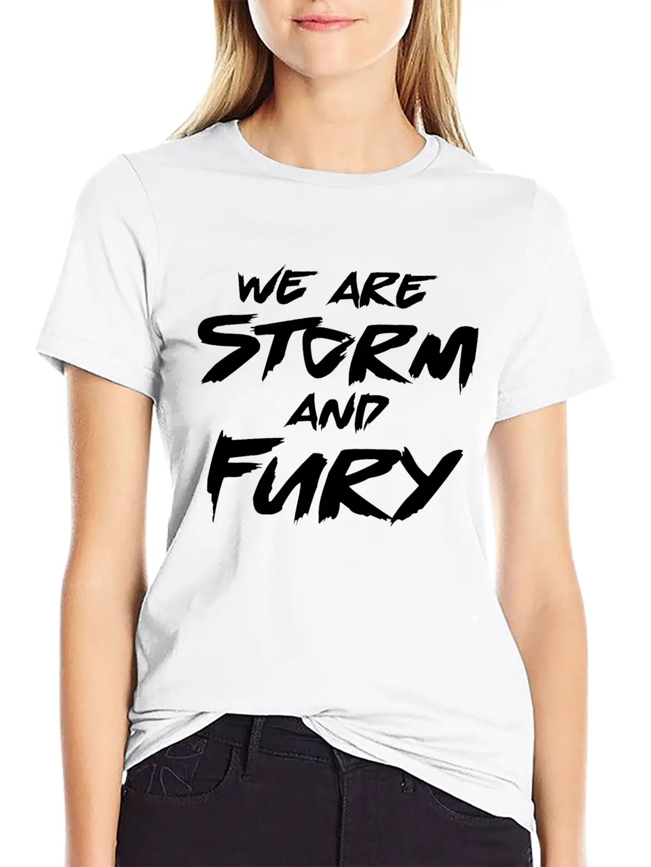 We Are Storm And Fury Inspirational Motivation Modern Fit Casual T-Shirt – Clean And Versatile Design