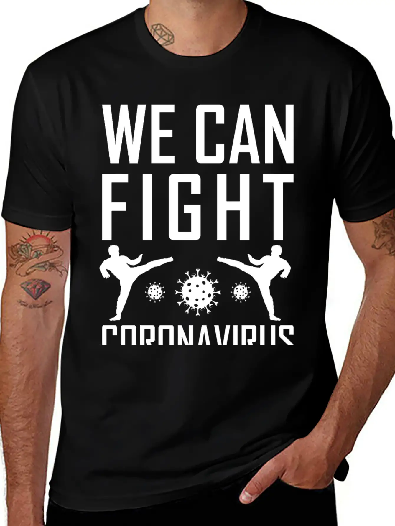 We Can Fight Corona Lightweight Cotton T-Shirt – Daily Comfort Graphic Shirt