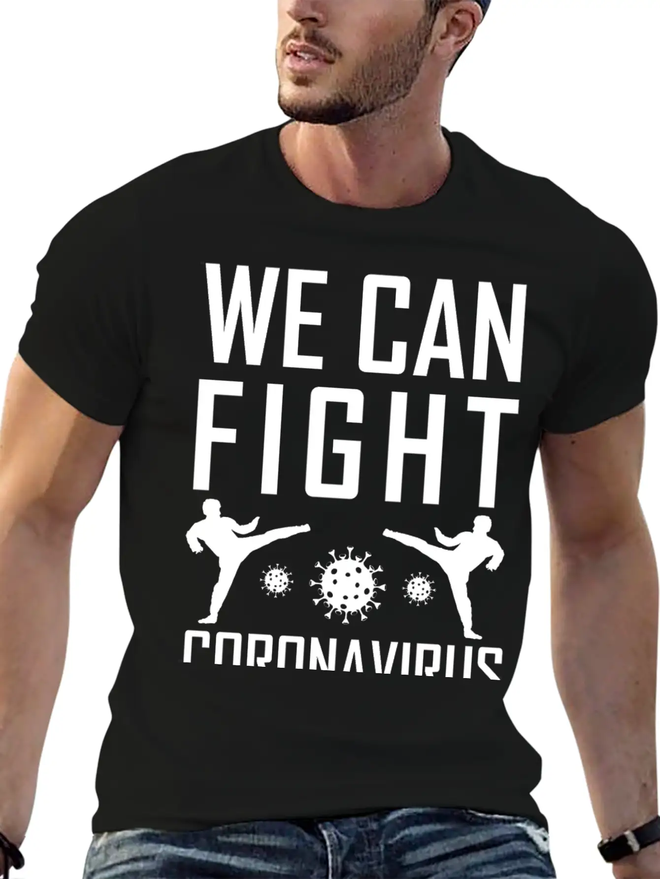 We Can Fight Corona Lightweight Cotton T-Shirt – Daily Comfort Graphic Shirt