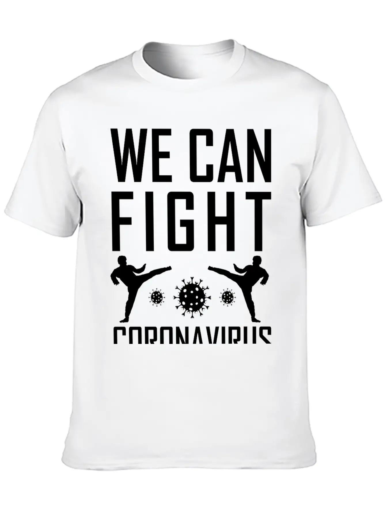 We Can Fight Corona Lightweight Cotton T-Shirt – Daily Comfort Graphic Shirt