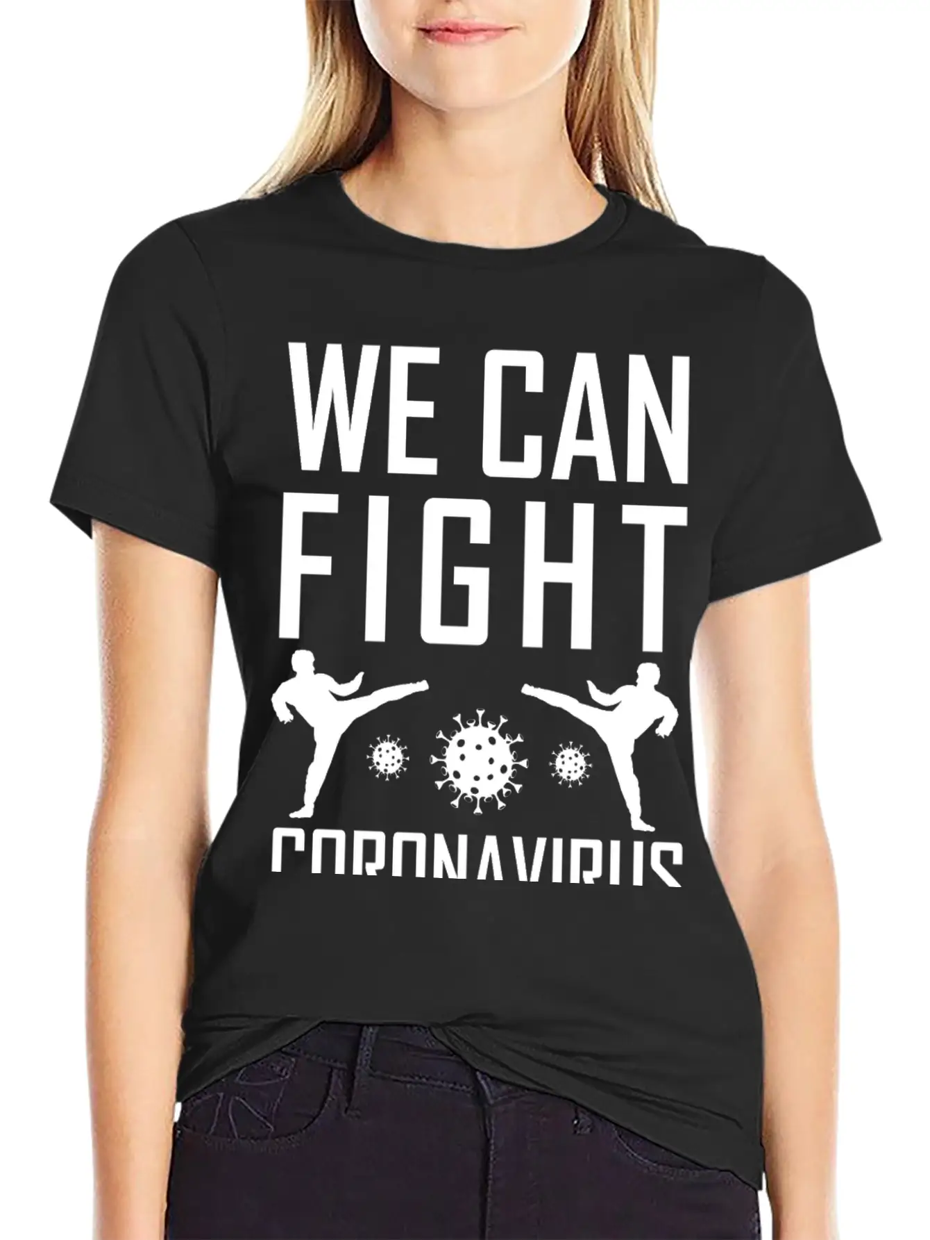 We Can Fight Corona Lightweight Cotton T-Shirt – Daily Comfort Graphic Shirt