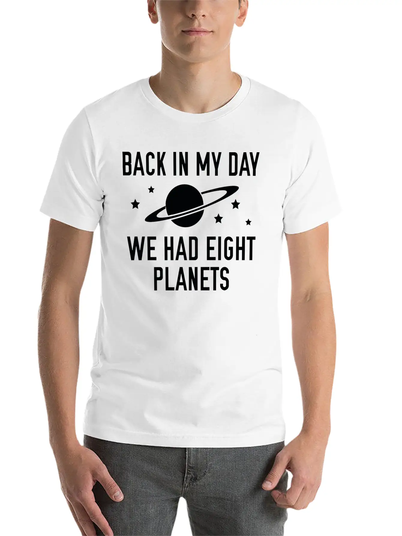 We Had Eight Planets Unisex Casual T-Shirt – Clean Design For Daily Comfort