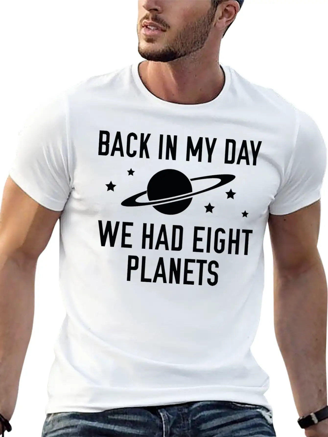 We Had Eight Planets Unisex Casual T-Shirt – Clean Design For Daily Comfort