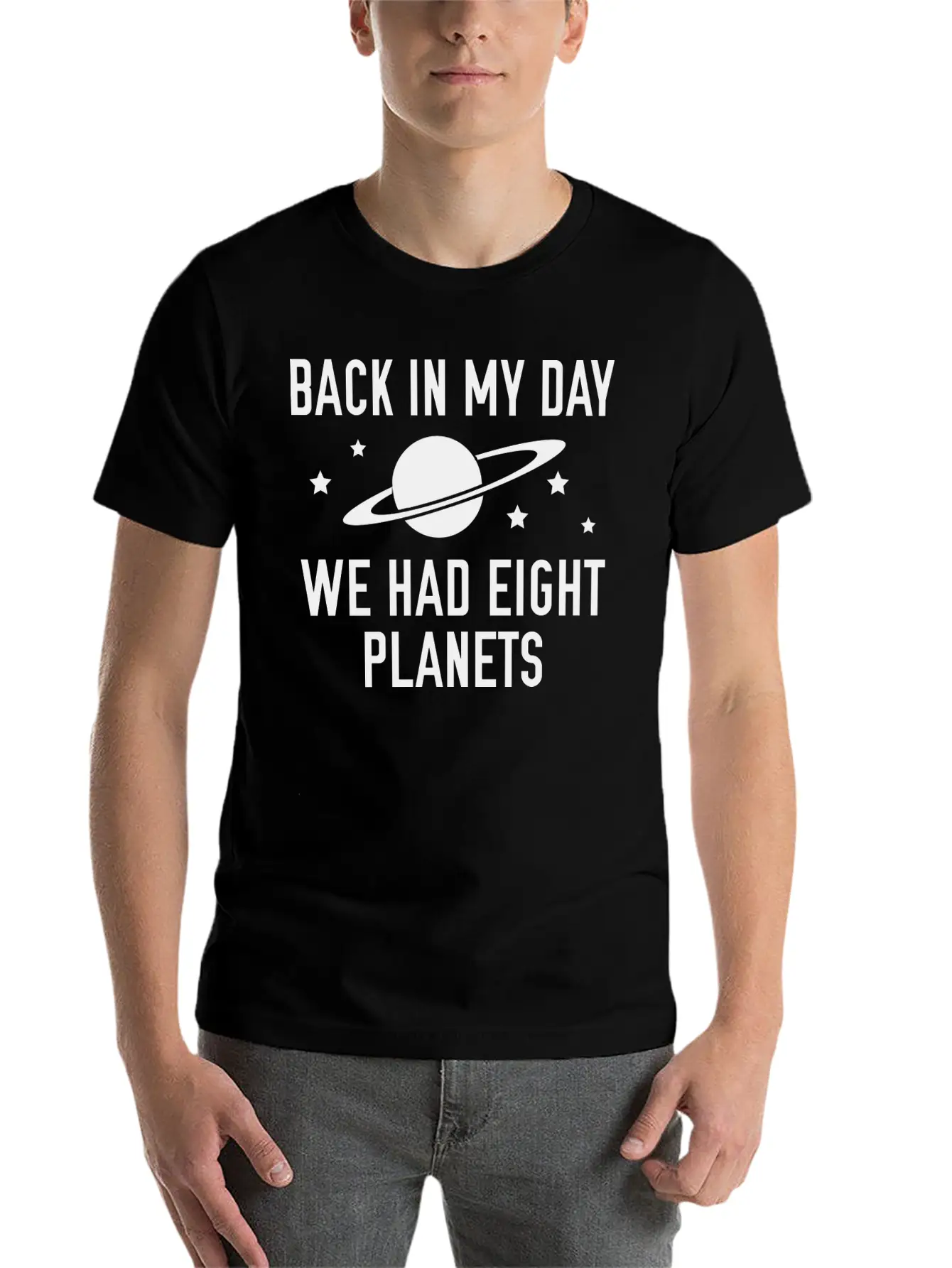 We Had Eight Planets Unisex Casual T-Shirt – Clean Design For Daily Comfort