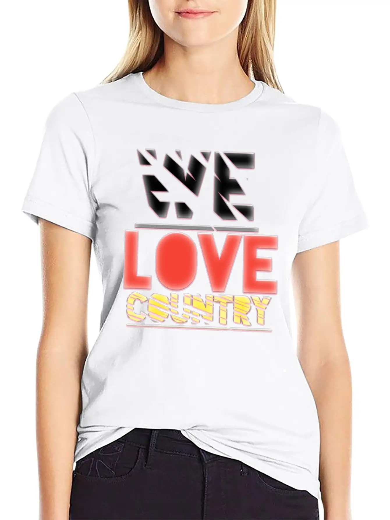 We Love Country Essential Cotton Tee For Daily Outfits – Unisex Style