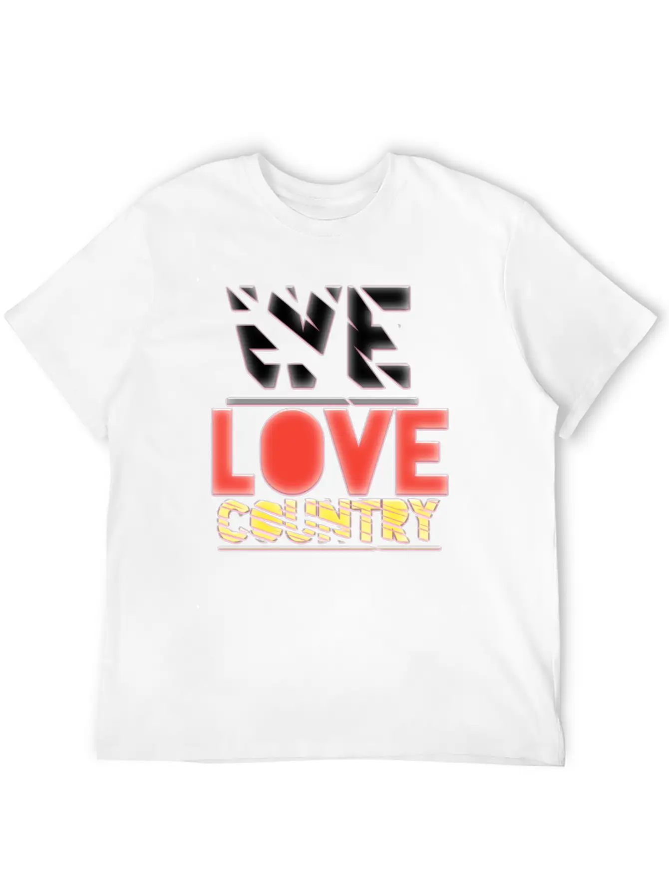 We Love Country Essential Cotton Tee For Daily Outfits – Unisex Style