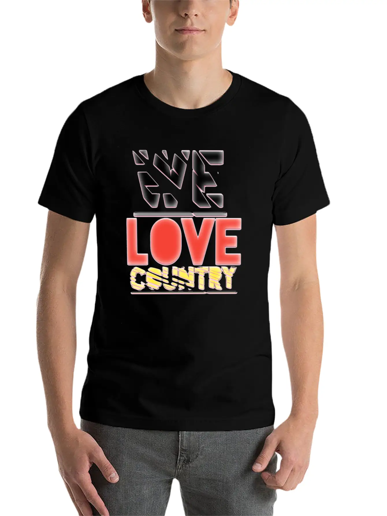 We Love Country Essential Cotton Tee For Daily Outfits – Unisex Style